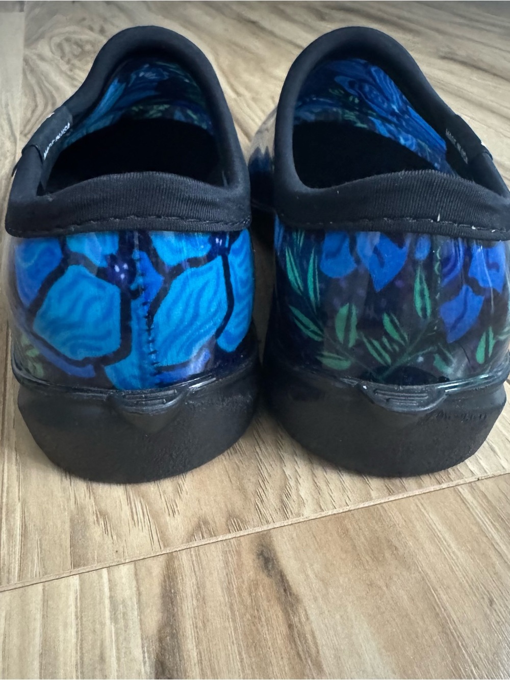 SLOGGERS Spring Surprise Blue Green Waterproof Garden ShoeClogs Women’s Size 8 - Picture 12 of 16